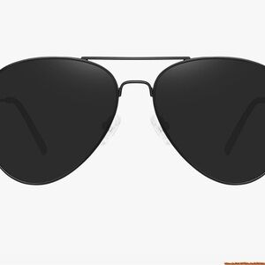 Black Aviator Sunglasses